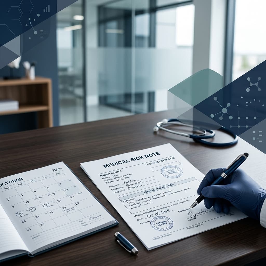 Backdating medical sick notes in the UK